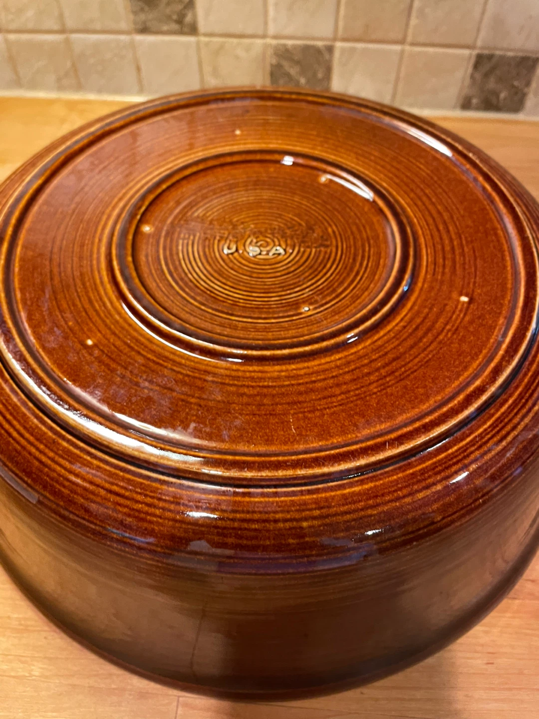 Brown Ceramic Mixing Bowl - photo 2