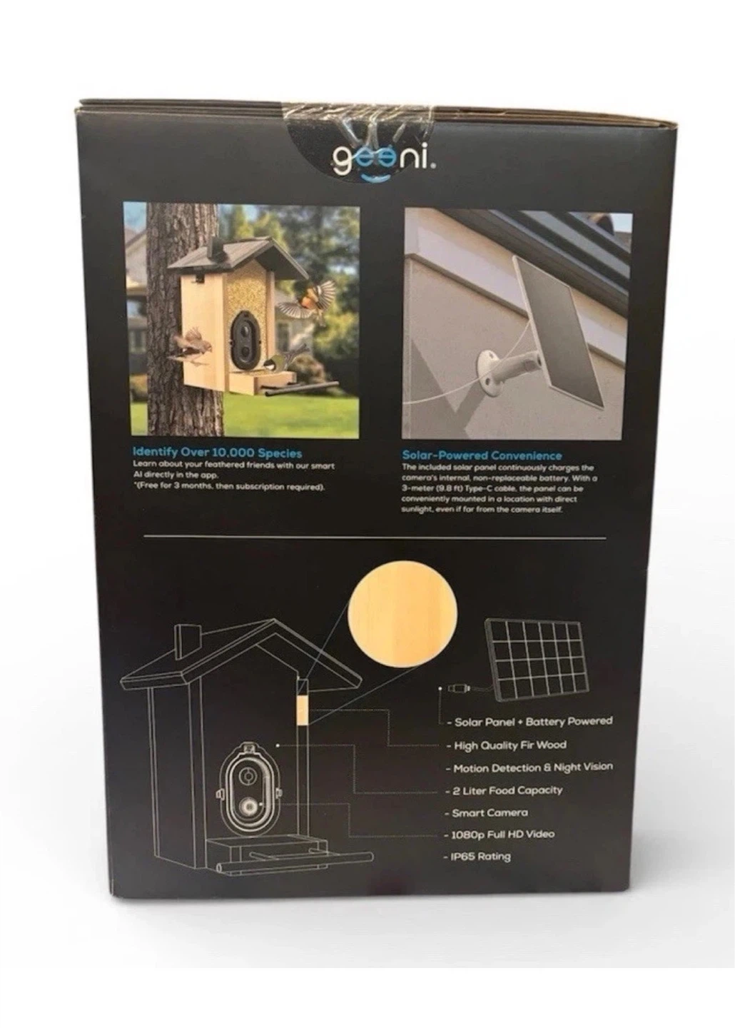 Smart Bird Feeder Camera WiFi Solar AI 1080P Outdoor Birdhouse - photo 4