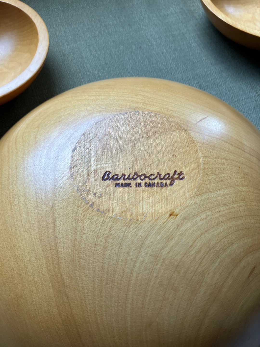 Set of 5 Baribocraft Wood Bowls - Made in Canada - photo 3