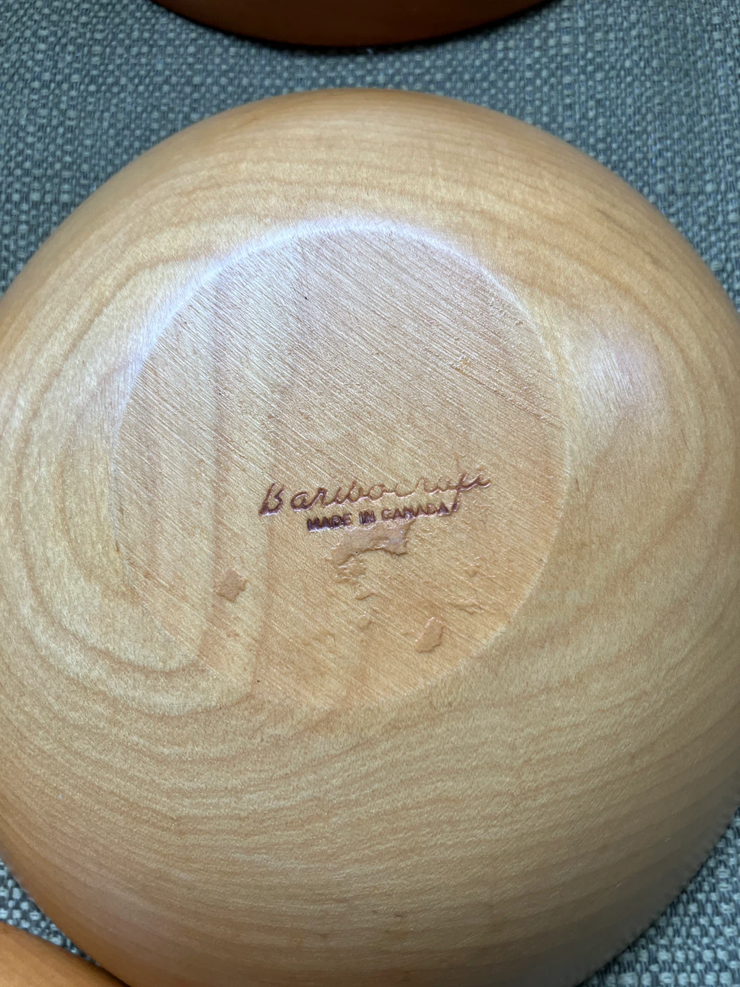 Set of 5 Baribocraft Wood Bowls - Made in Canada - photo 2