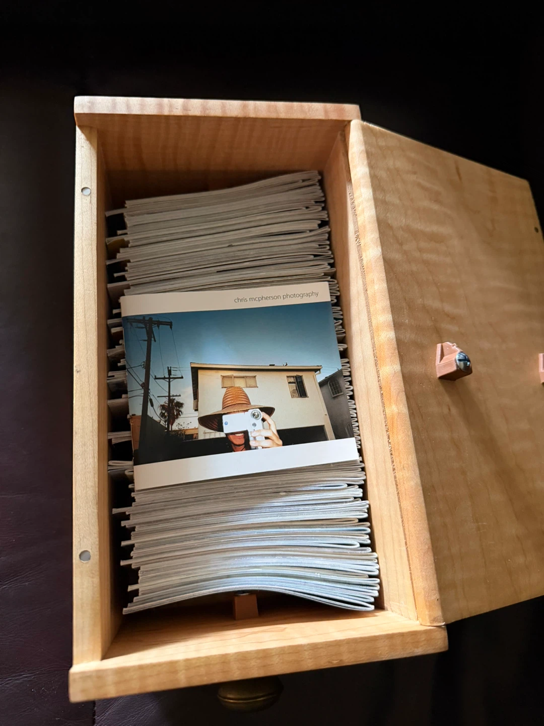 Stock Photography Mini Booklets (127) in Wooden Storage Box