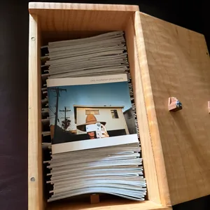 Stock Photography Mini Booklets (127) in Wooden Storage Box