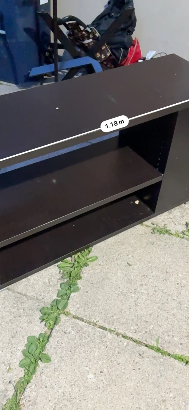 Dark Brown Media Console or Shelf Unit - 1.18m - photo 5