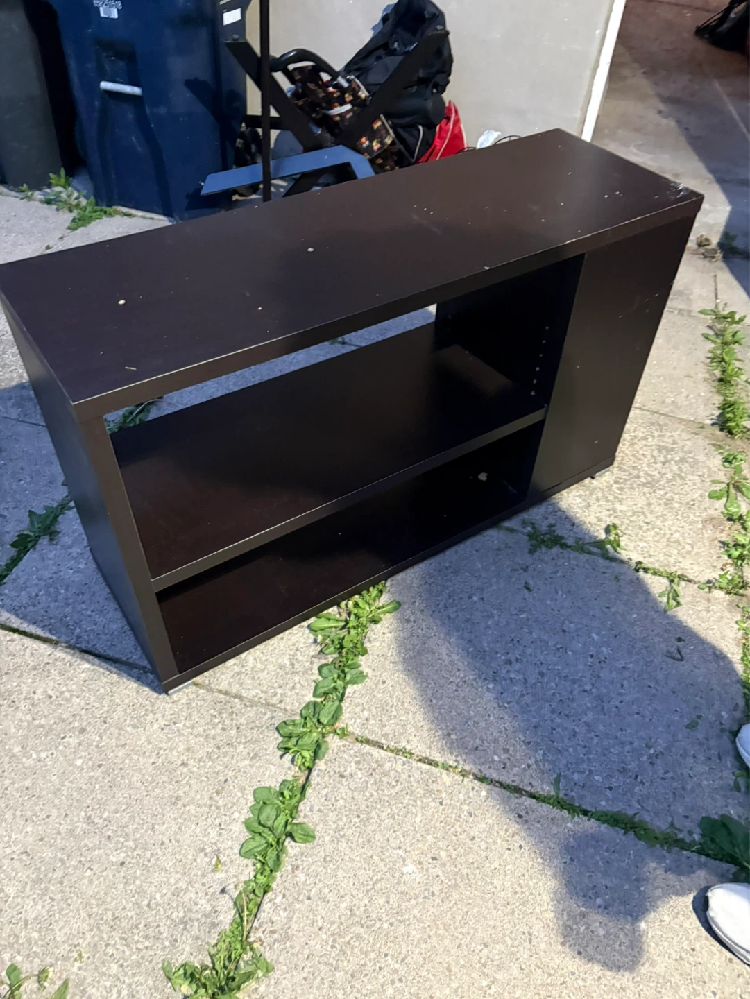 Dark Brown Media Console or Shelf Unit - 1.18m