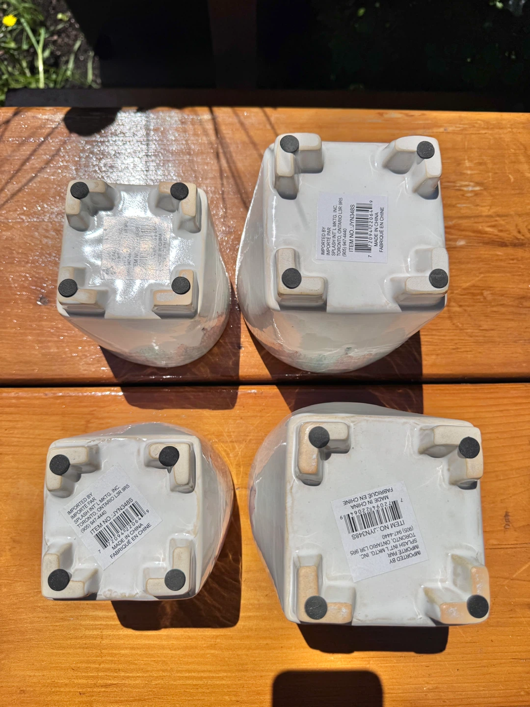 4 Flower Pots Ceramic Planters - photo 3