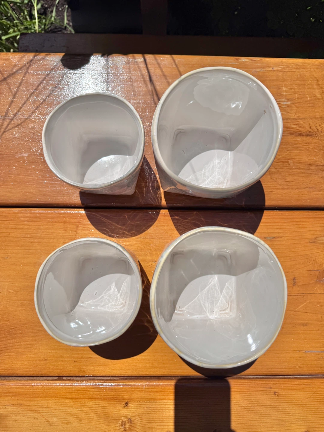 4 Flower Pots Ceramic Planters - photo 2