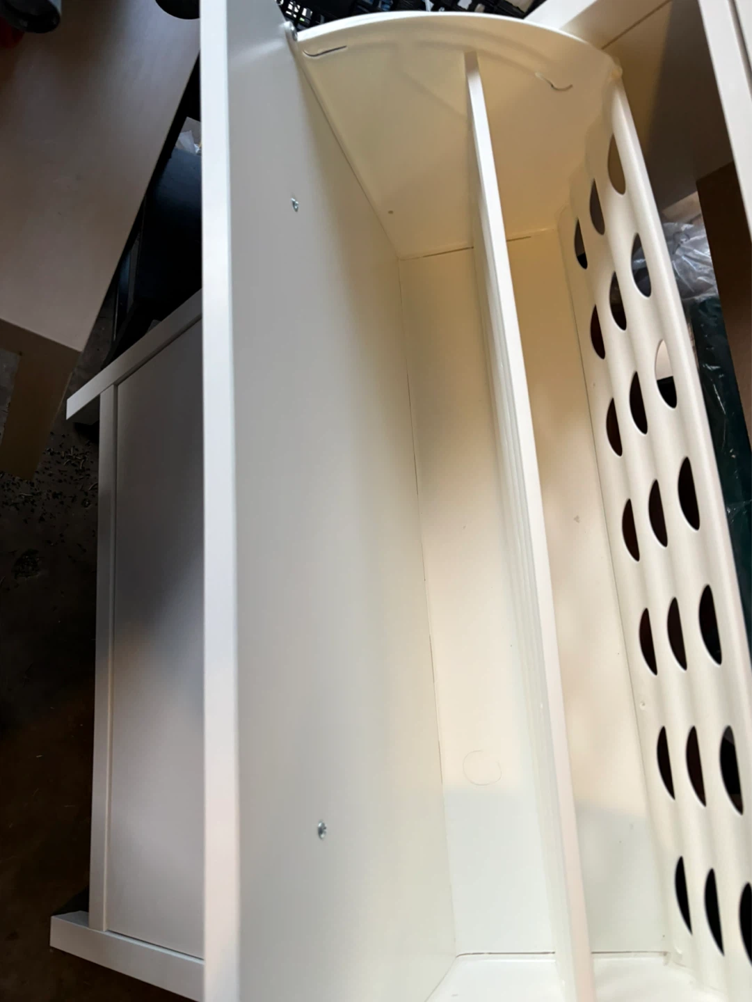 White Shoe Cabinet with 3 Drawers - photo 4