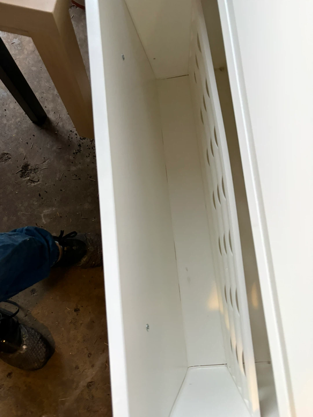 White Shoe Cabinet with 3 Drawers - photo 3