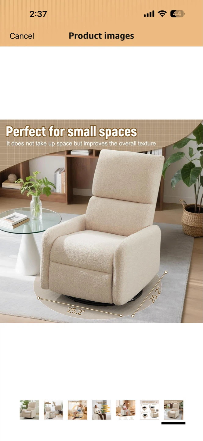 Swivel Rocker Recliner Chair - photo 5