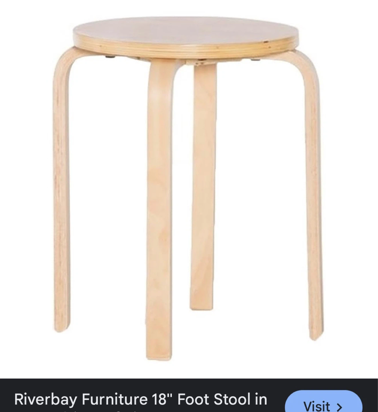 Riverbay Furniture 18" Foot Stool