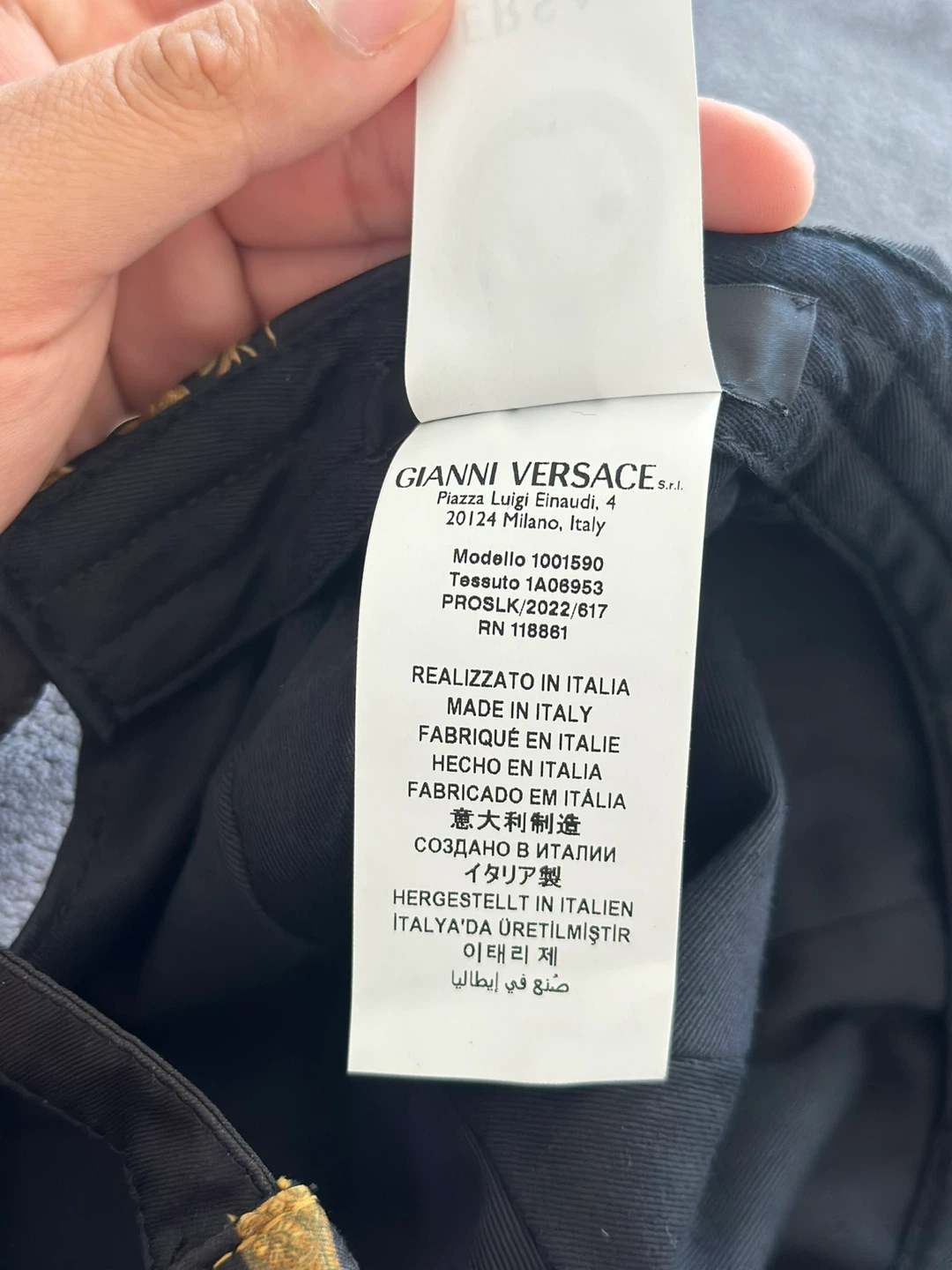 Versace Medusa Print Baseball Cap - photo 5