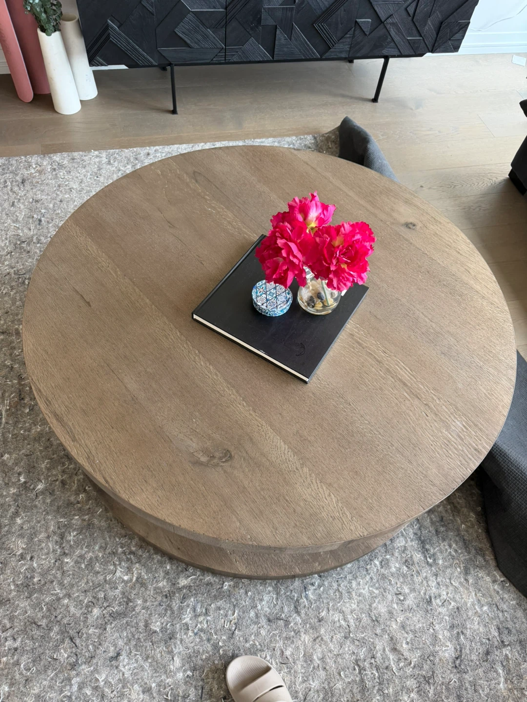 Round Oak Coffee Table