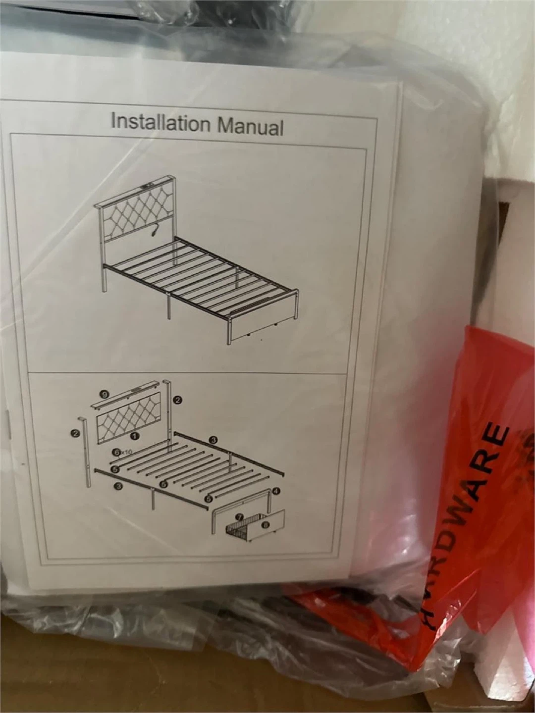 Fluest Twin Bed Frame with Storage Drawer - photo 3