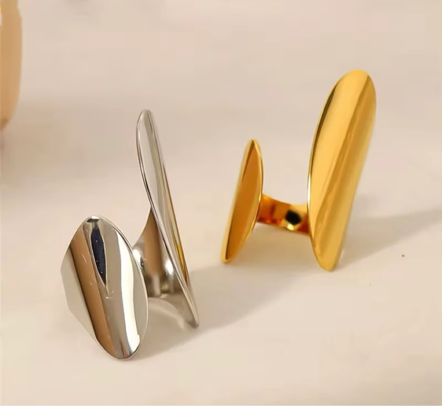Geometric Ring - Silver Tone - photo 2