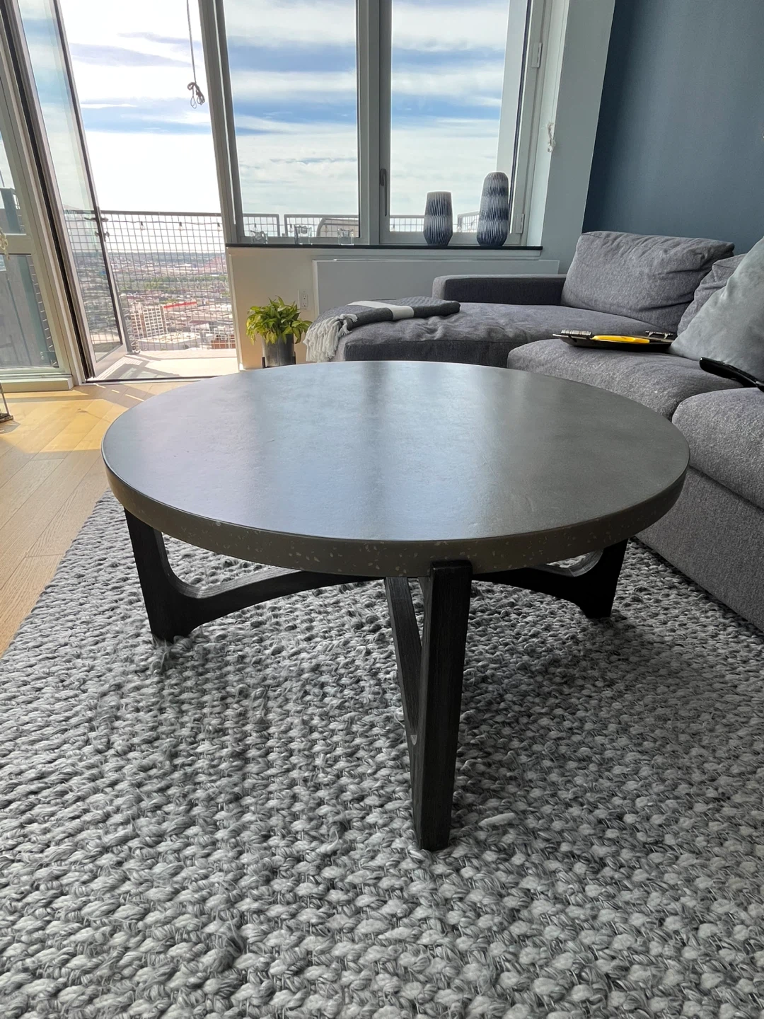Round Concrete Coffee Table