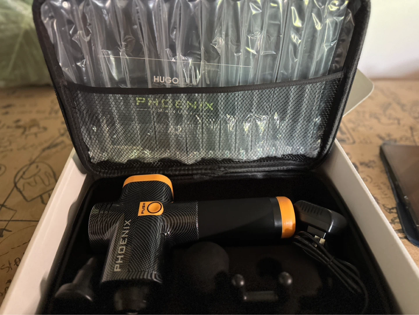 Phoenix Massage Gun with Case and Accessories - photo 4