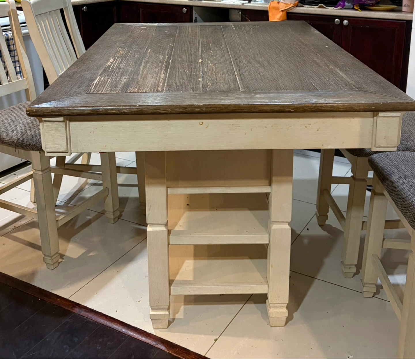 Ashley Dining Table Set w/ Storage & Chairs - photo 2