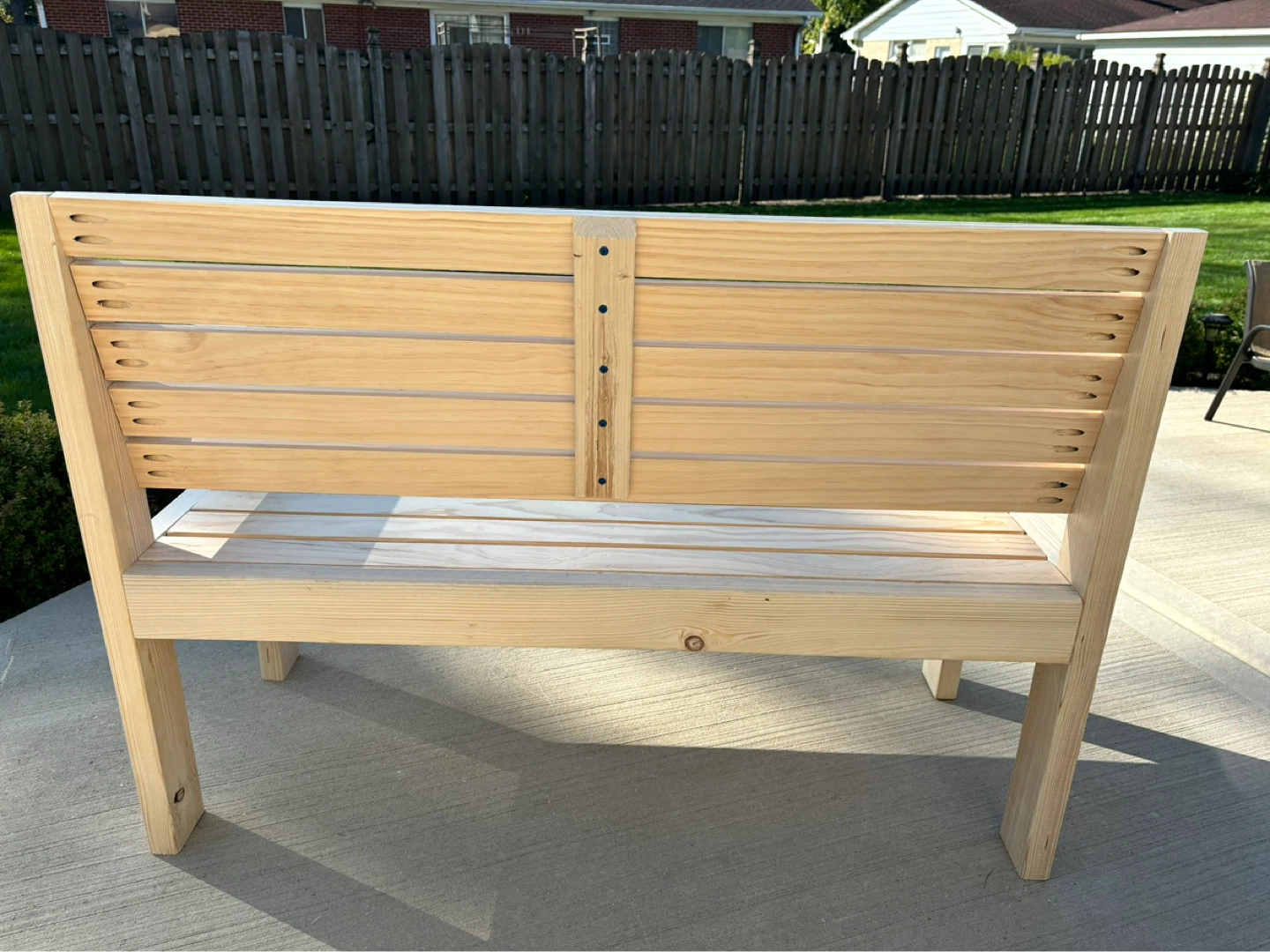 Wooden Outdoor Bench - photo 4