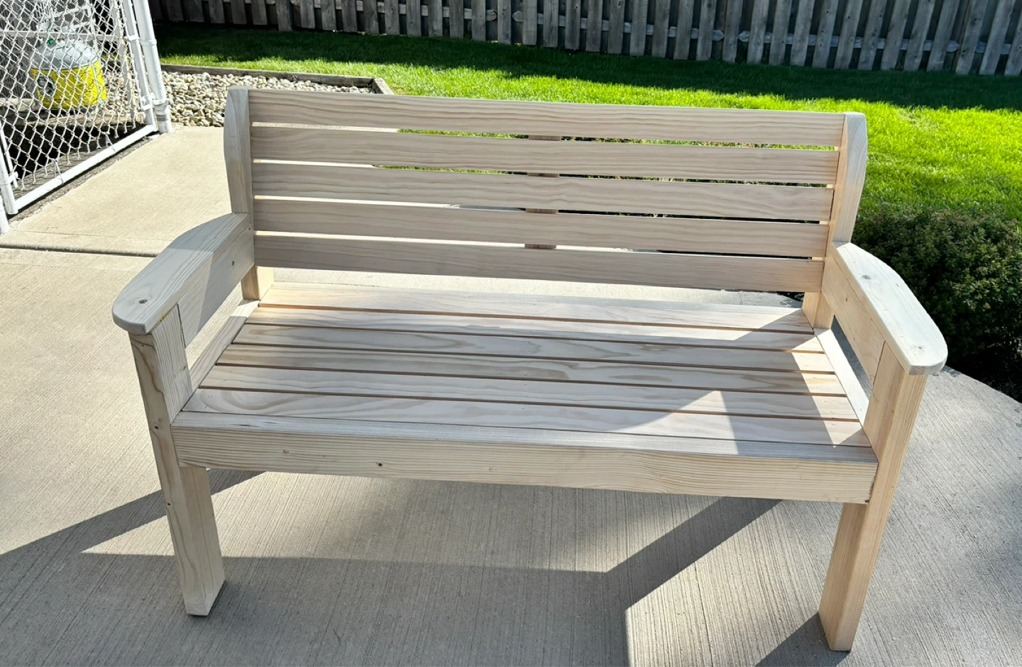 Wooden Outdoor Bench - photo 2