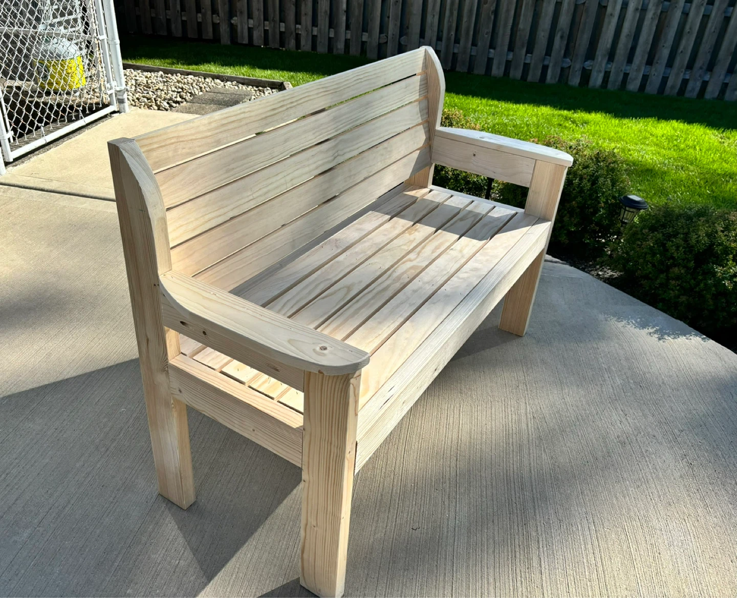 Wooden Outdoor Bench - photo 3