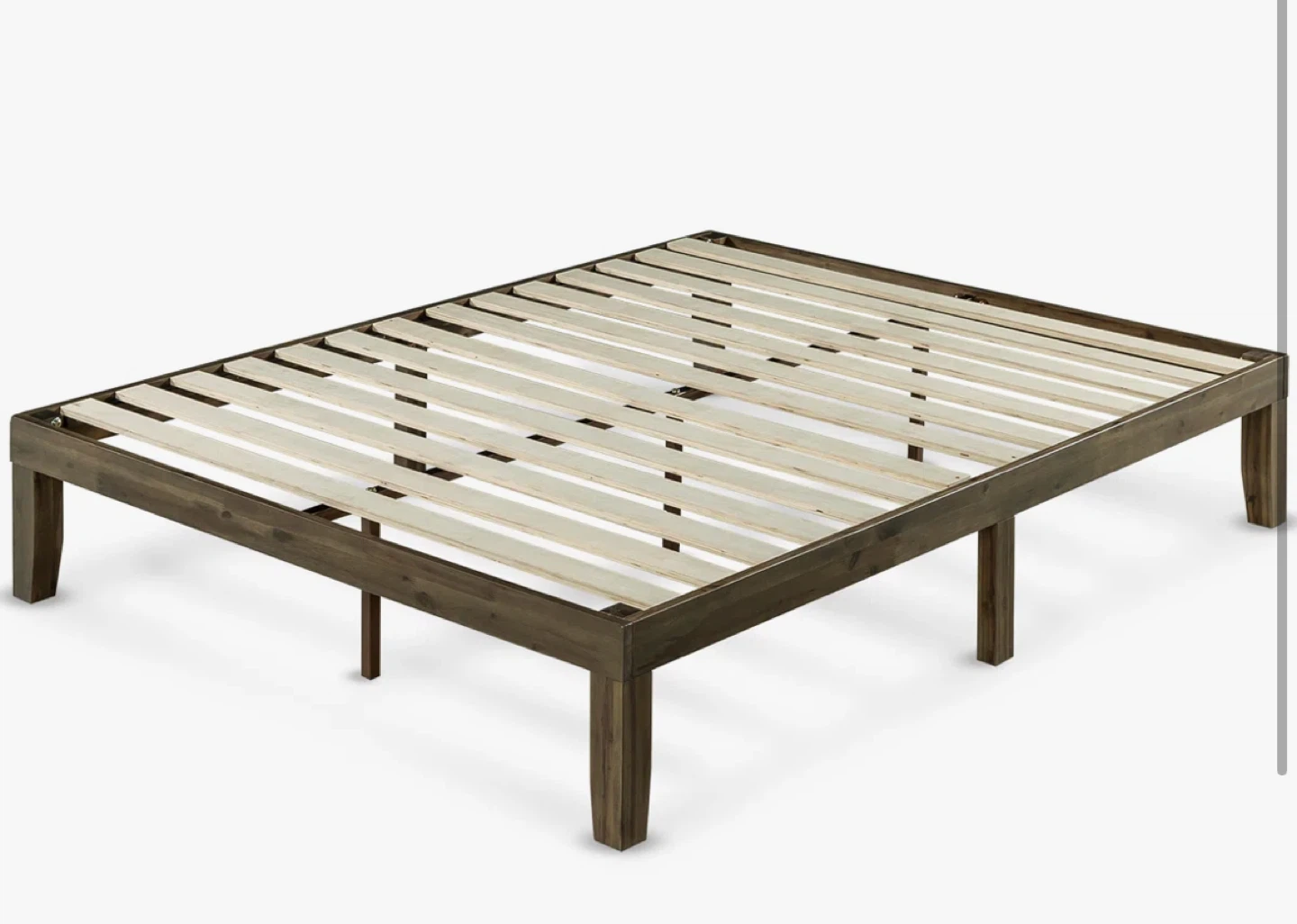 Walnut Bed Frame Platform Bed