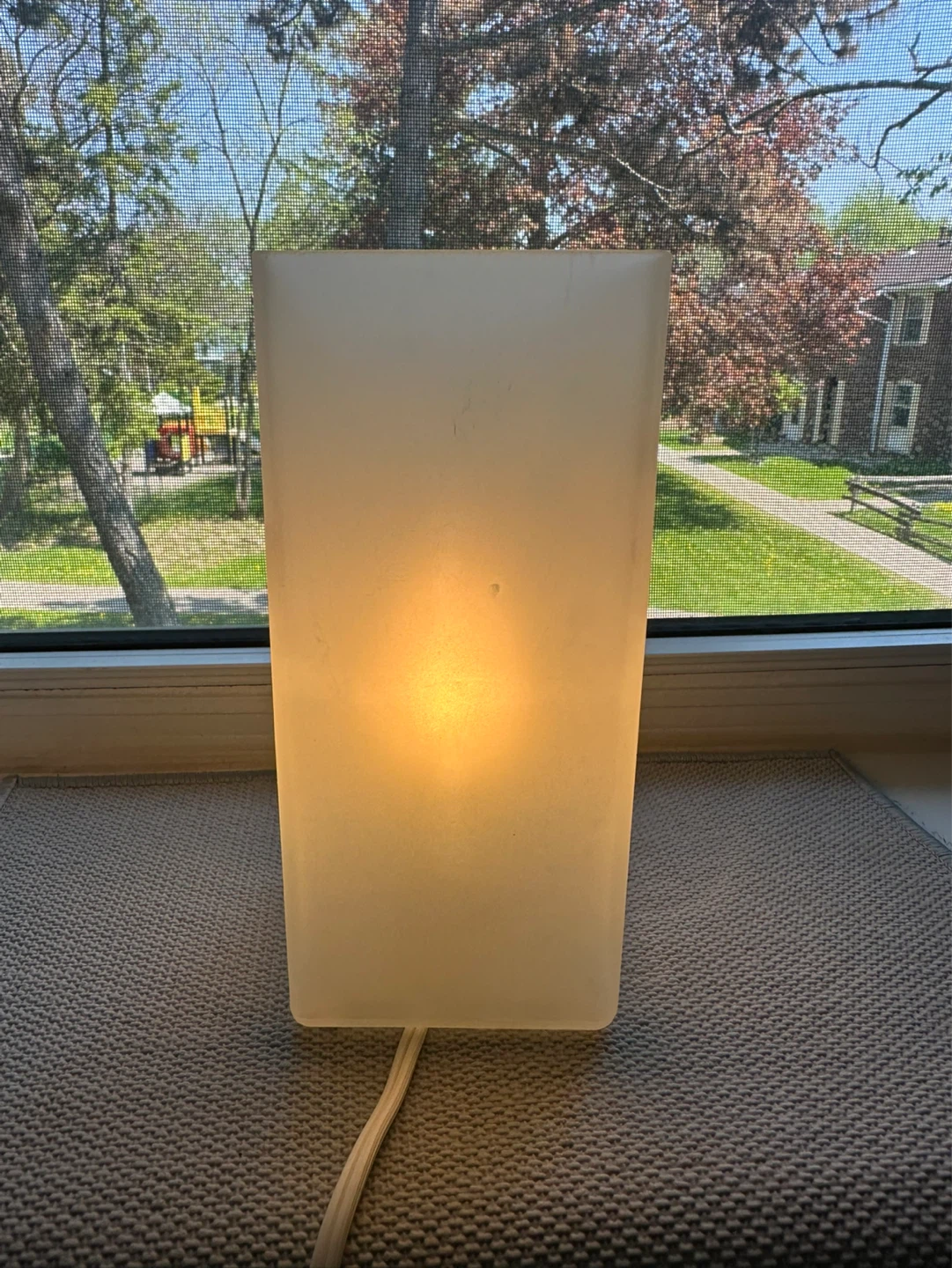 IKEA GRÖNÖ Frosted Glass Table Lamp