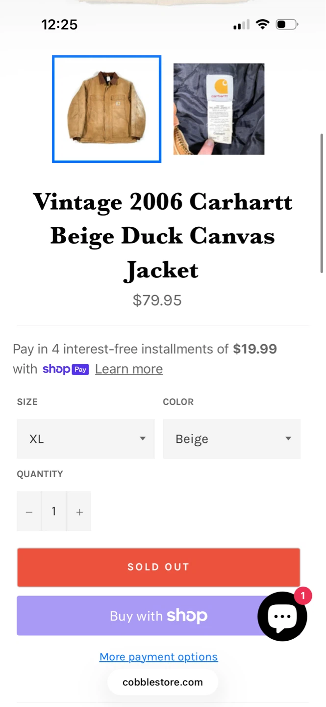 Carhartt Brown Canvas Insulated Work Jacket - photo 3