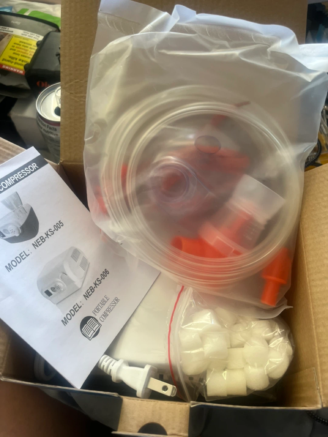 Portable Compressor Nebulizer with Adult and Kid Masks - photo 2