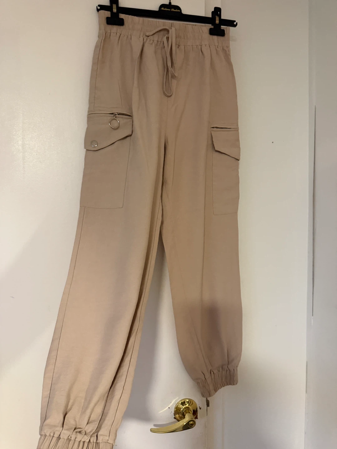 Lulus Cargo Pants - Beige, Size S - photo 2