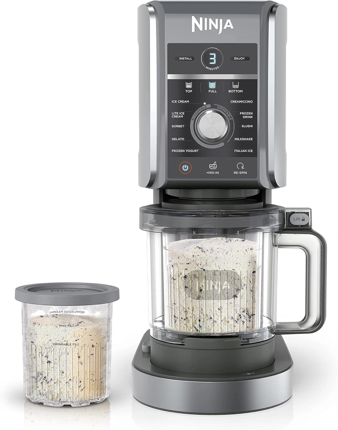 Ninja CREAMi Deluxe - Ice Cream Maker + 6 tubs