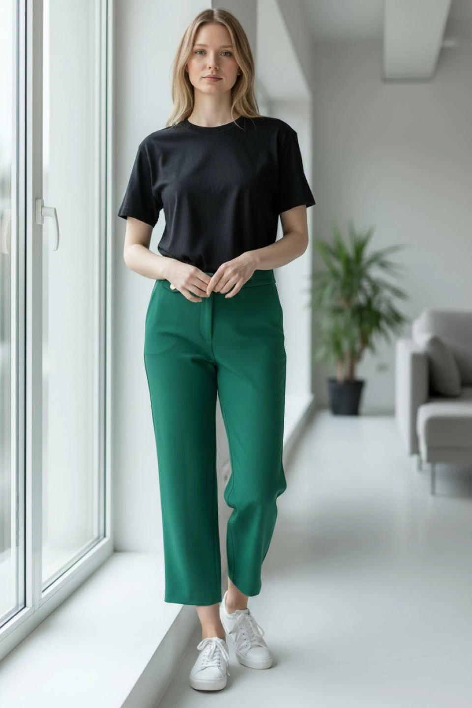 Loft The Riviera Slim Pants Green Size 2P