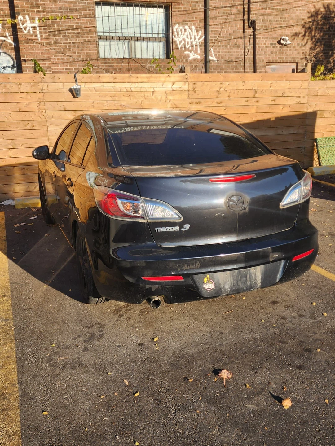 Black Mazda 3 Sedan
