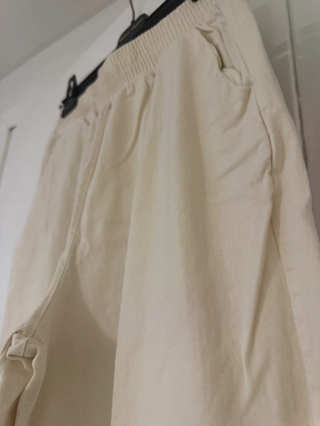 Cream Wide Leg Cropped Pants - photo 2