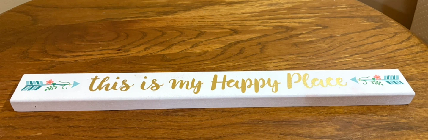 This Is My Happy Place Wooden Sign