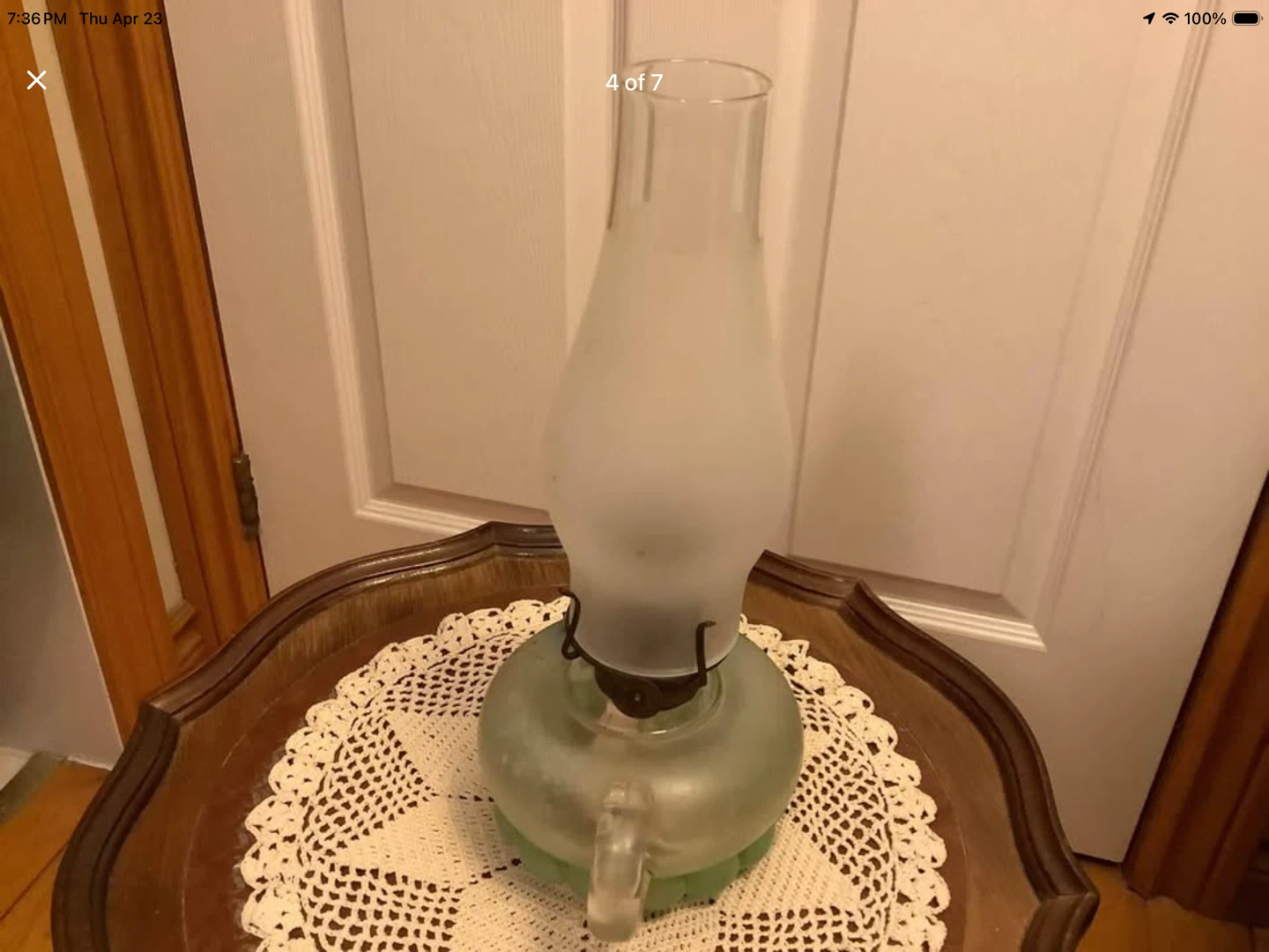 Small Vt Flower Patterned Finger Hole Oil Lamp 🐞 - photo 4