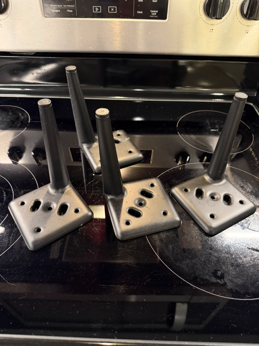 4 metal furniture legs for sale