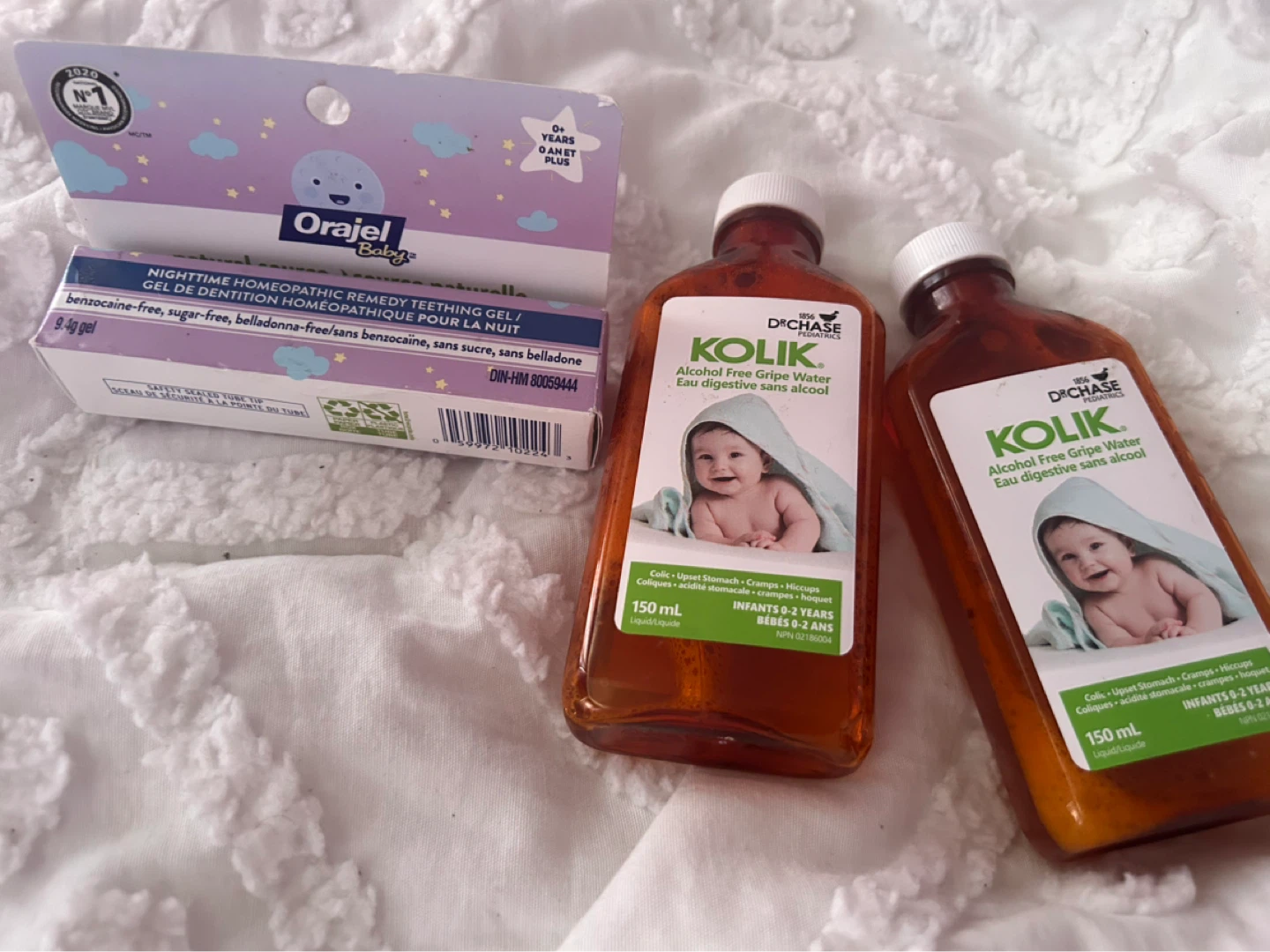 Orajel Baby Nighttime Teething Gel & 2 Gripe Water #freecycle