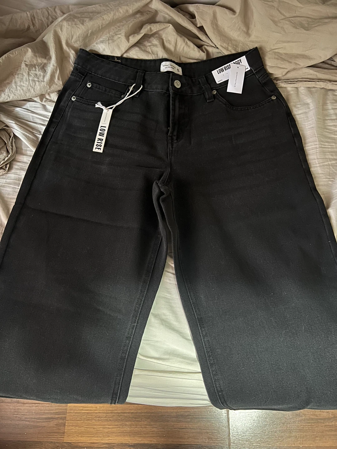 Black Low Rise Baggy Jeans Aeropostale - photo 3