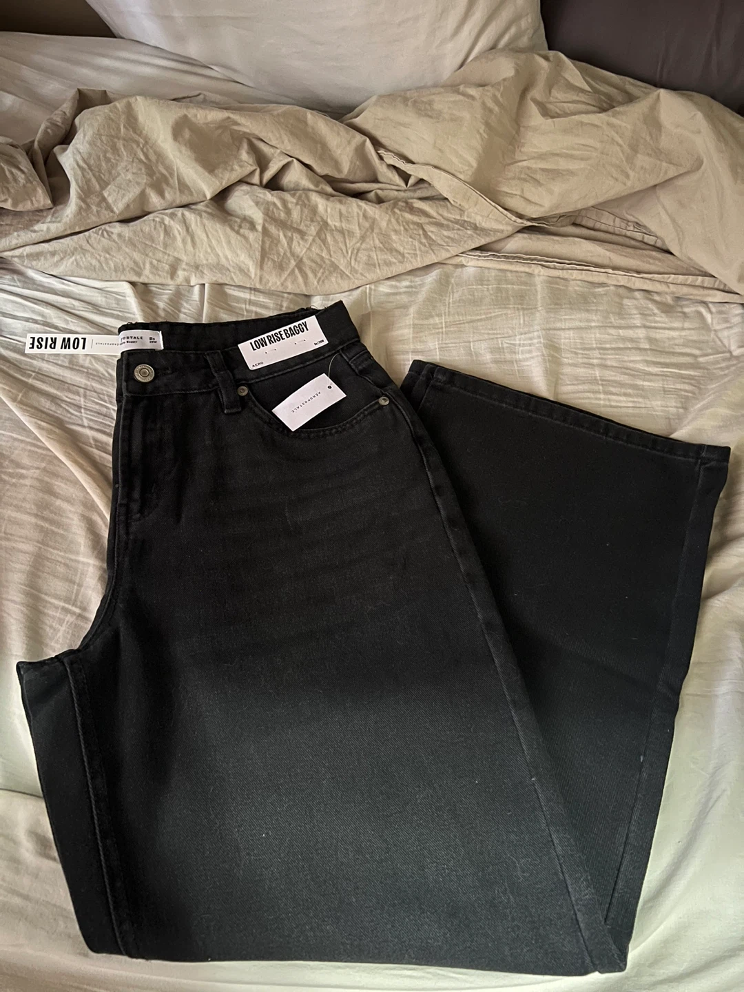 Black Low Rise Baggy Jeans Aeropostale - photo 2