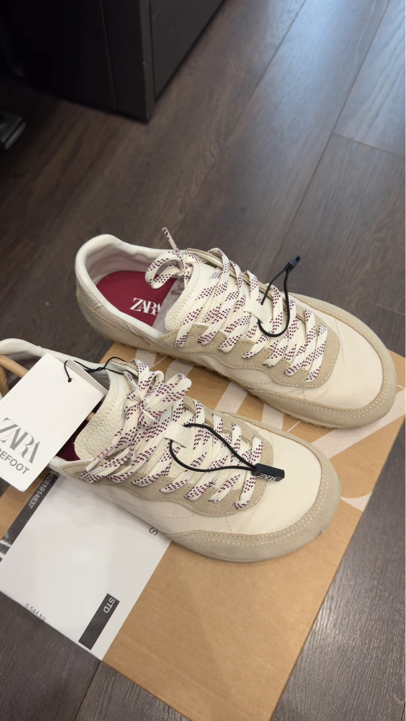 ZARA Barefoot Sneakers Beige US6