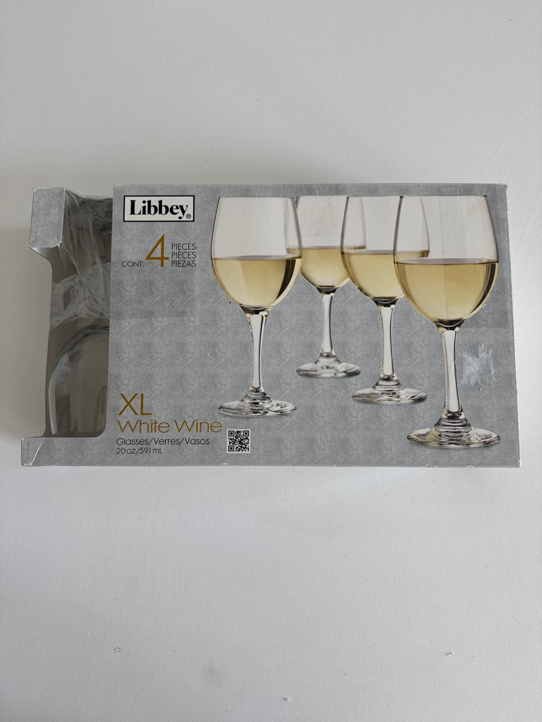 Libbey XL White Wine Glasses (4 Pieces)