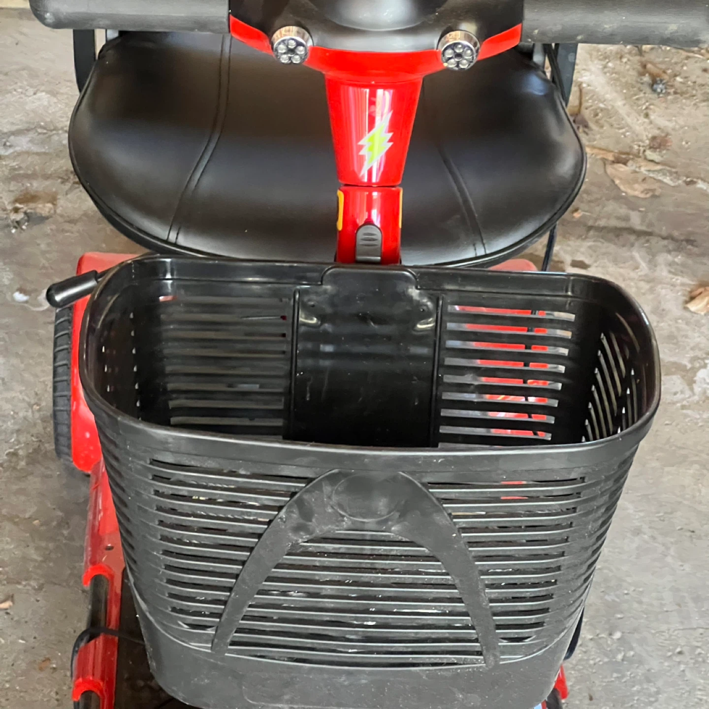 E-Wheels Medical Red Mobility Scooter with Basket - photo 4