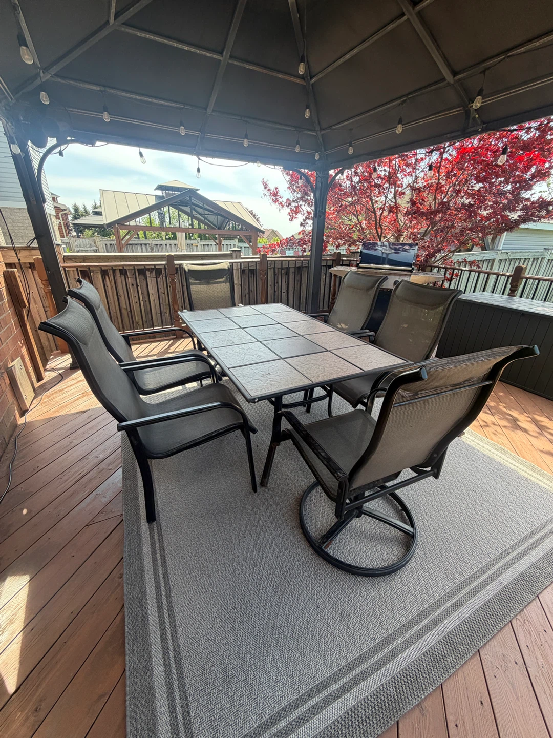 Outdoor Dining Set - Table and 6 Chairs