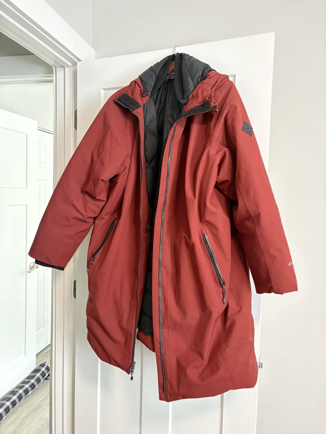 Eddie Bauer Women's Down Parka Jacket - Red, Size 3X