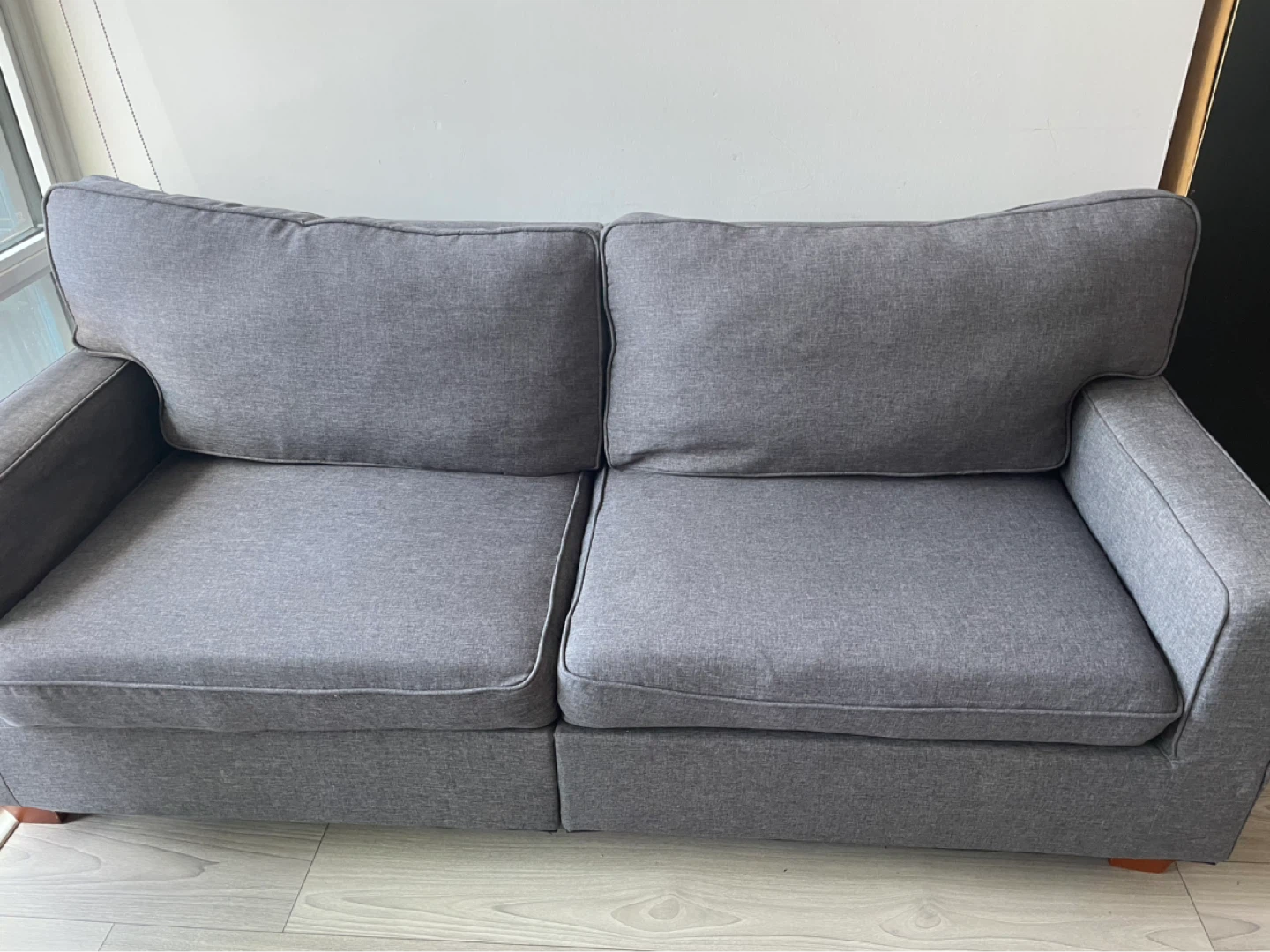 Grey Two-Seater Sofa - photo 3