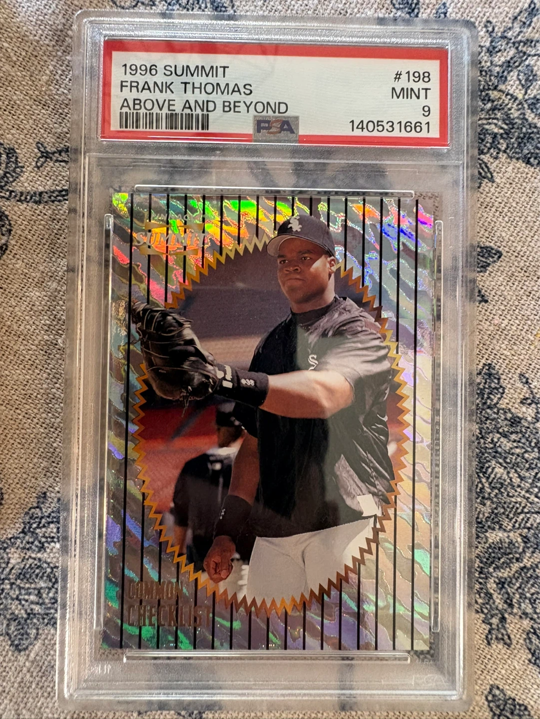 1996 Summit Frank Thomas Baseball Card #198 - photo 2