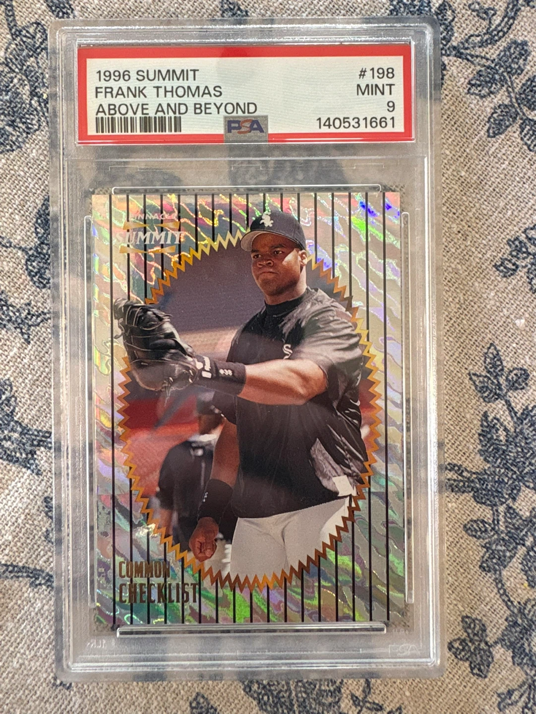 1996 Summit Frank Thomas Baseball Card #198