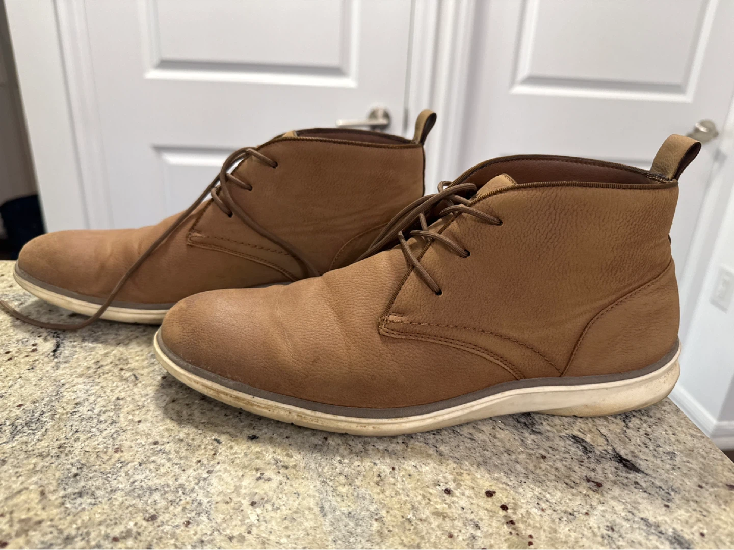 ALDO Men's Brown Leather Chukka Boots