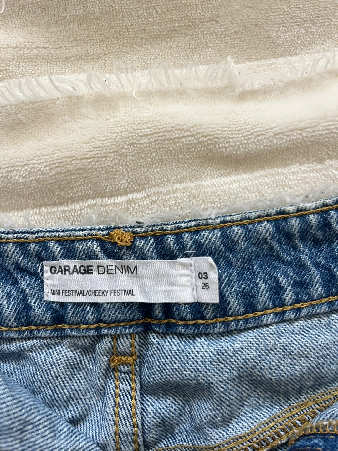Garage Denim Mini Festival Shorts - Size 26 - photo 3