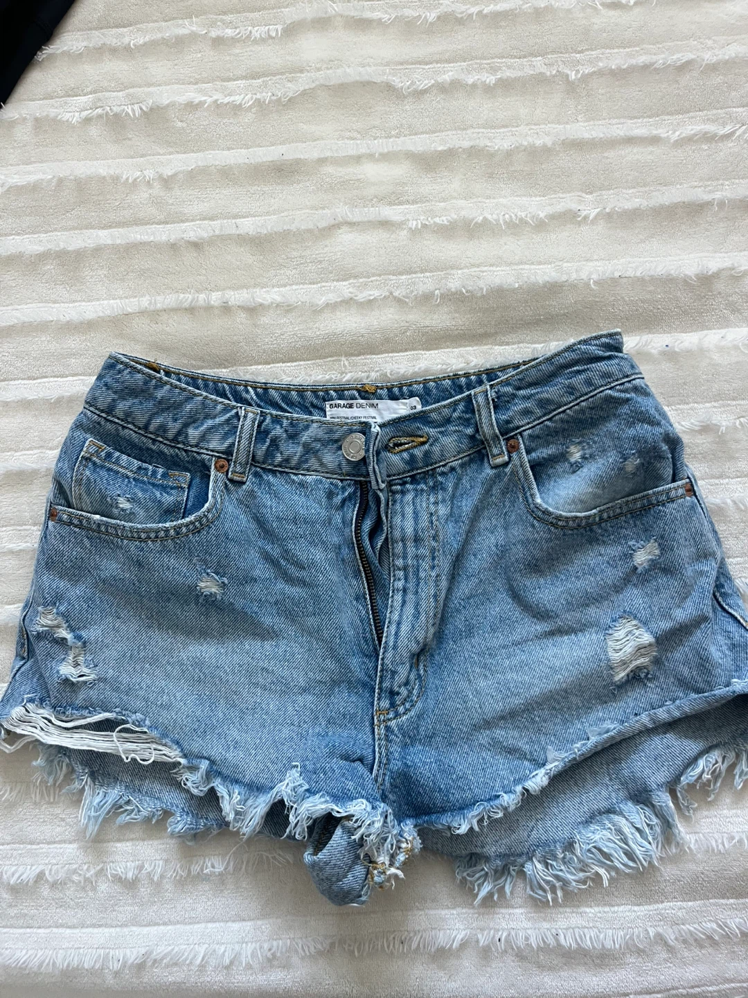 Garage Denim Mini Festival Shorts - Size 26